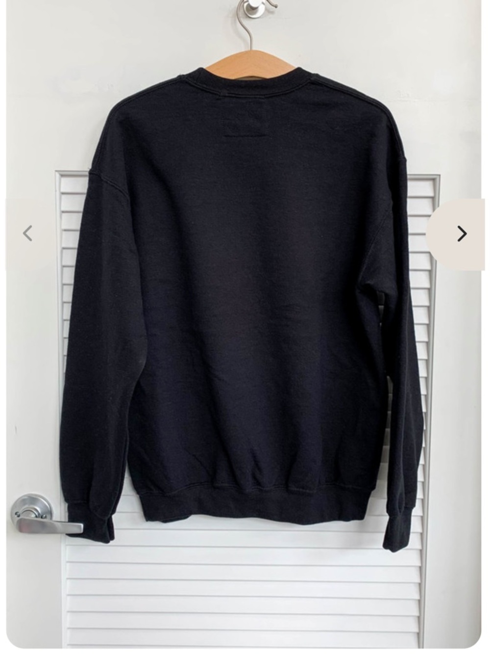 Yo! Mama Black Crewneck Sweater with YSL White Logo - Picture 2 of 2